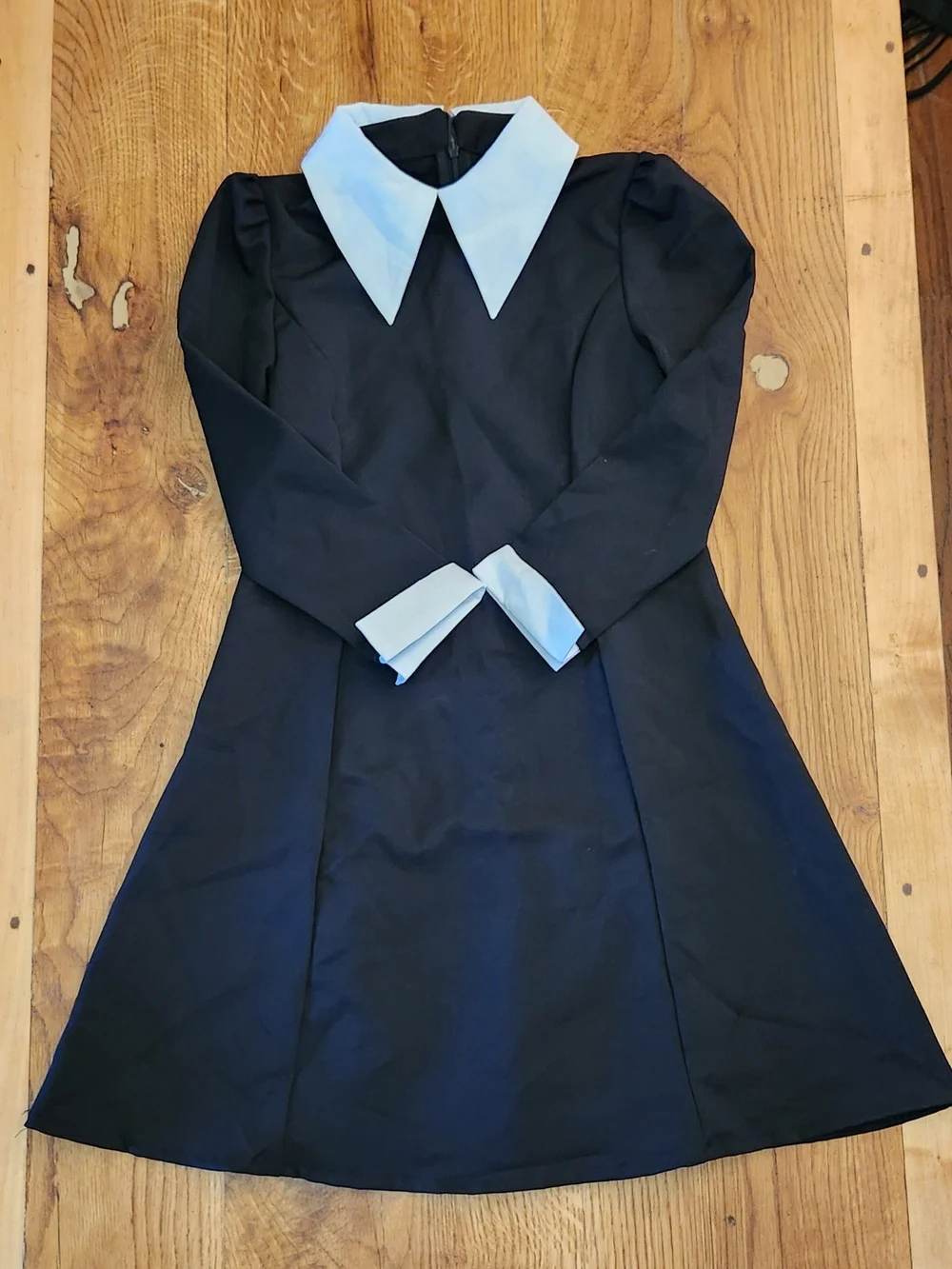 Wednesday Addams Pilgrim Halloween Costume Dress - Girls 7-8 NEW